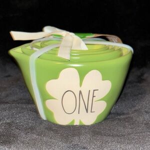 Rae Dunn St Patrick’s Day Shamrock Clover Green Measuring Cups Set of 4